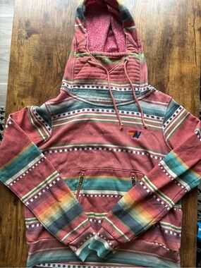 Aviator Nation Serape Tulum Ninja Hoodie RARE XS